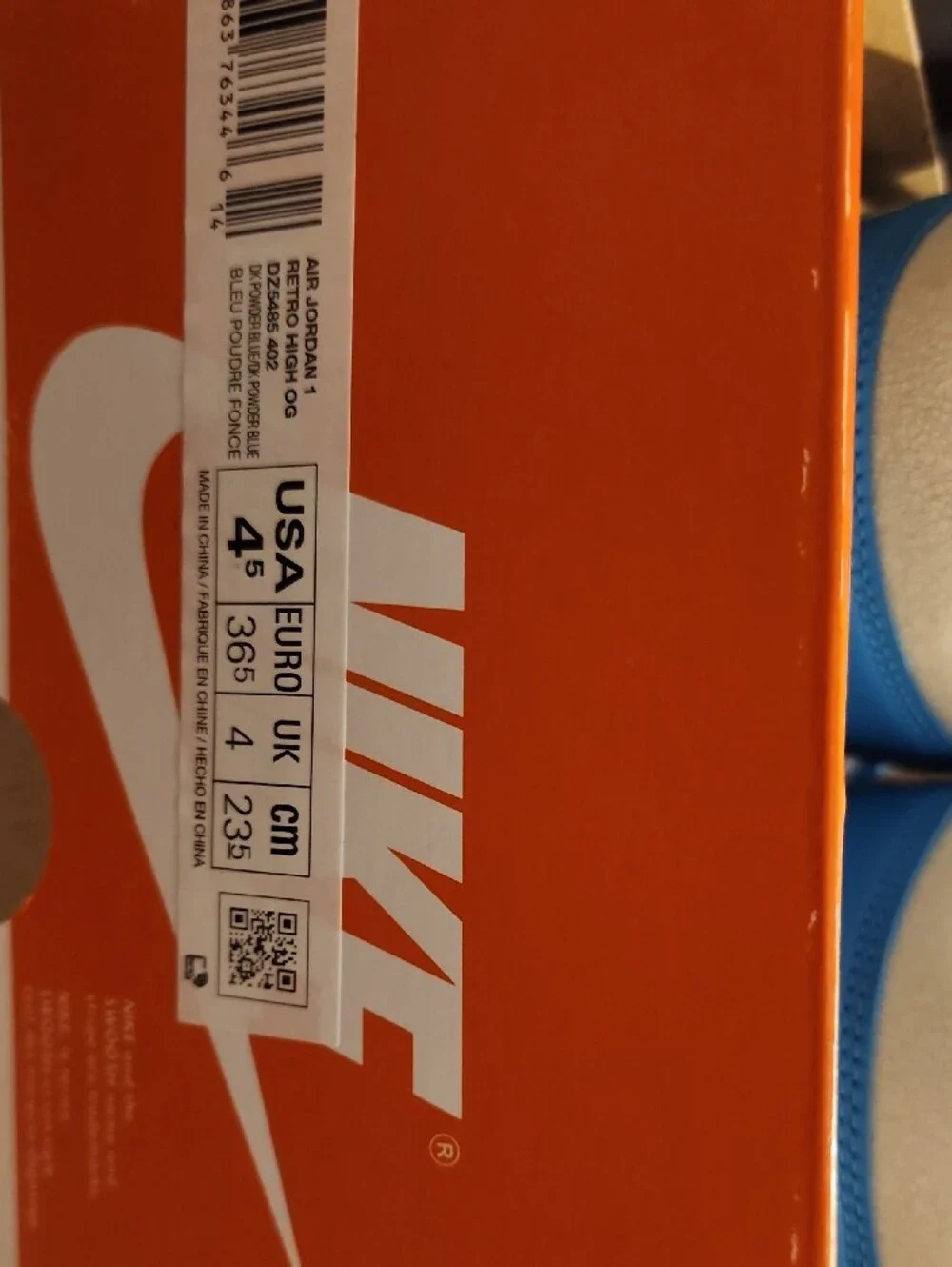 Nike Air Jordan 1 Retro High Top OG Sneakers in Blue and White